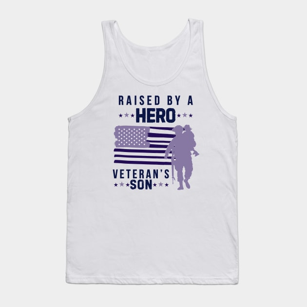 Purple Up For Military Kids Military Child Month - Veteran's Son Tank Top by Ivanapcm